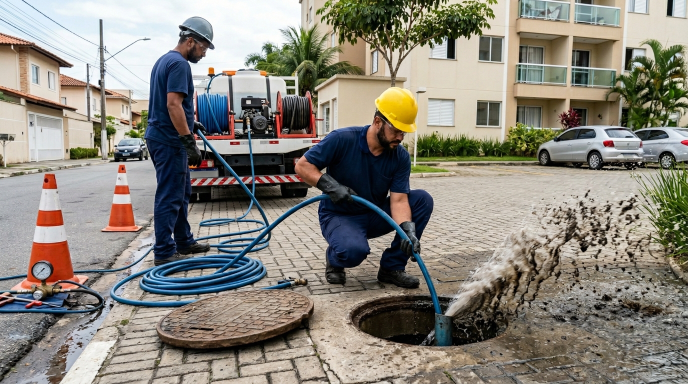 Desobstrução com Alta Pressão em João Pessoa‑PB